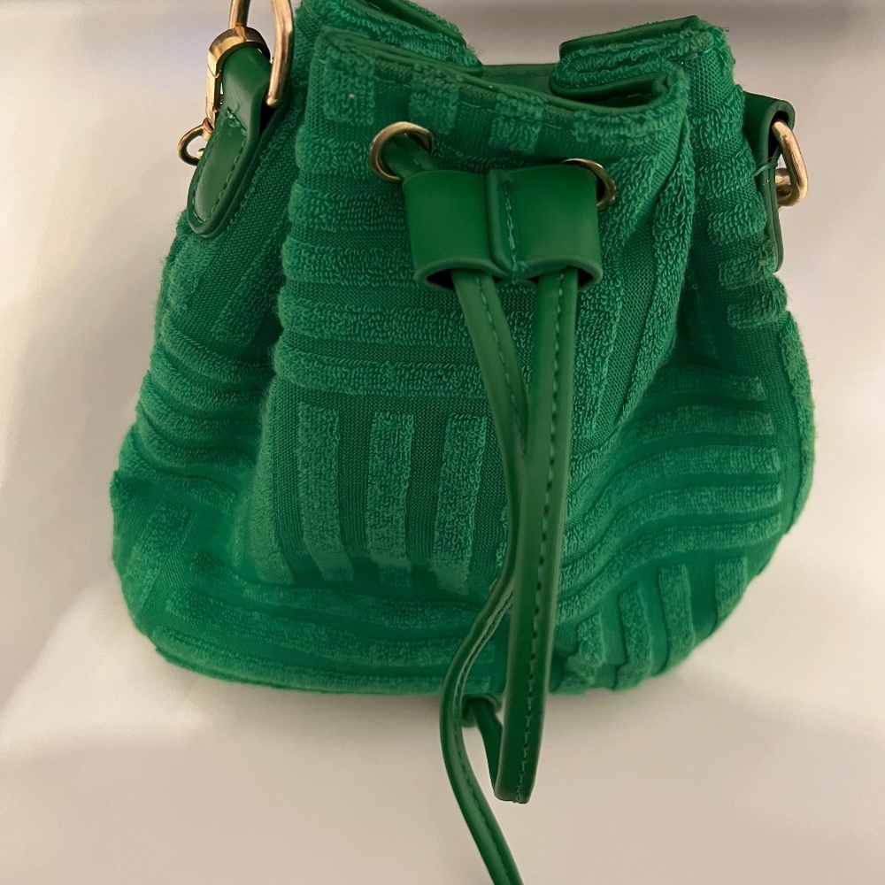 Green small hand bag